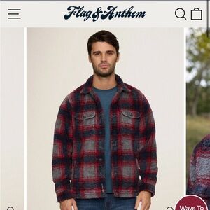 Flag And Anthem ATOKA SHAGGY SHERPA SHIRT JACKET